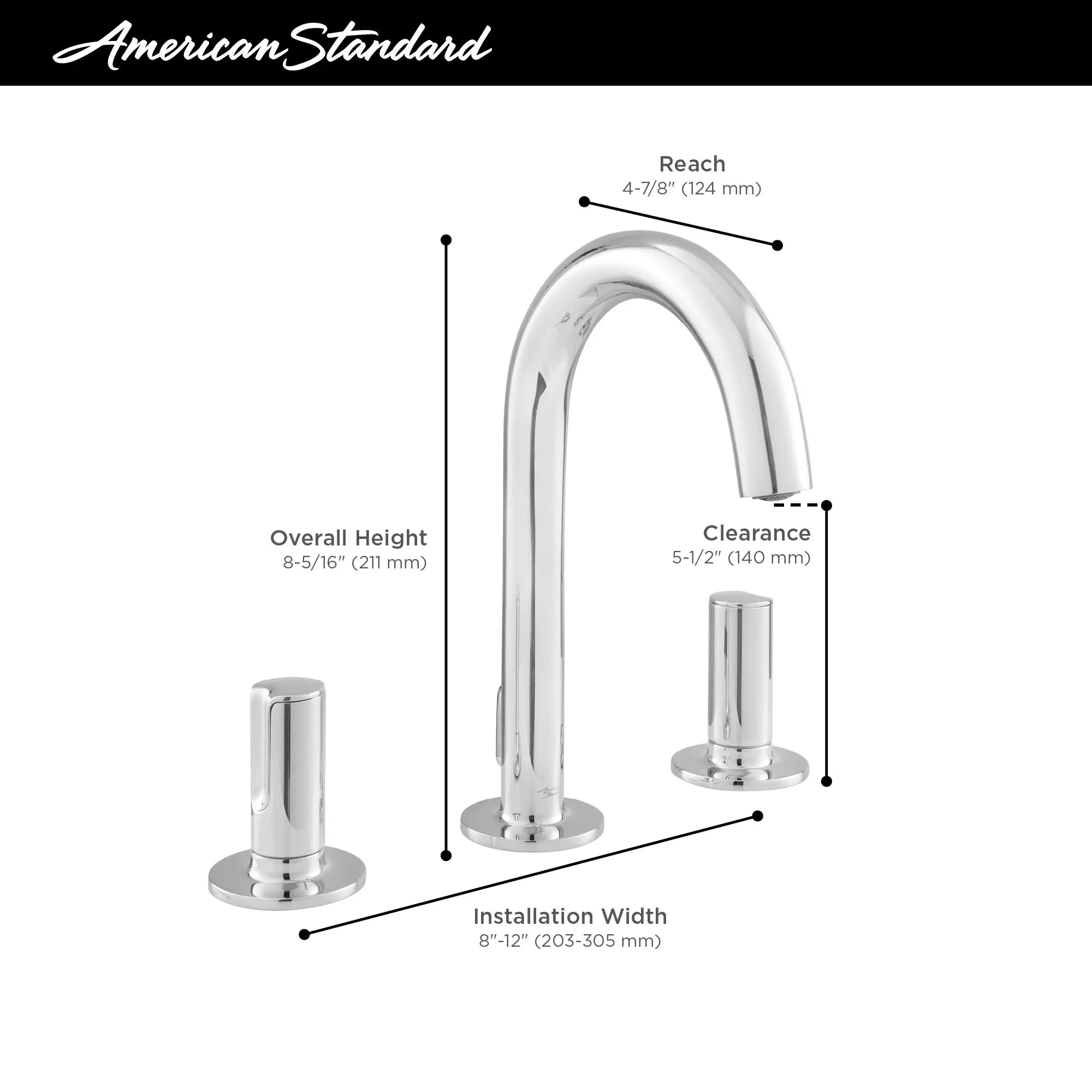 Studio® S 8-Inch Widespread 2-Handle Bathroom Faucet 1.2 gpm/4.5 L/min With Knob Handles // MATTE BLACK // 67959_AS_Studio_S_7105821_Infographic_0_CDNwebp.webp