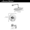 [TU105502.002] Studio® S 2.5 gpm/9.5 L/min Tub and Shower Trim Kit With Rain Showerhead, Double Ceramic Pressure Balance Cartridge With Lever Handle - Polished Chrome