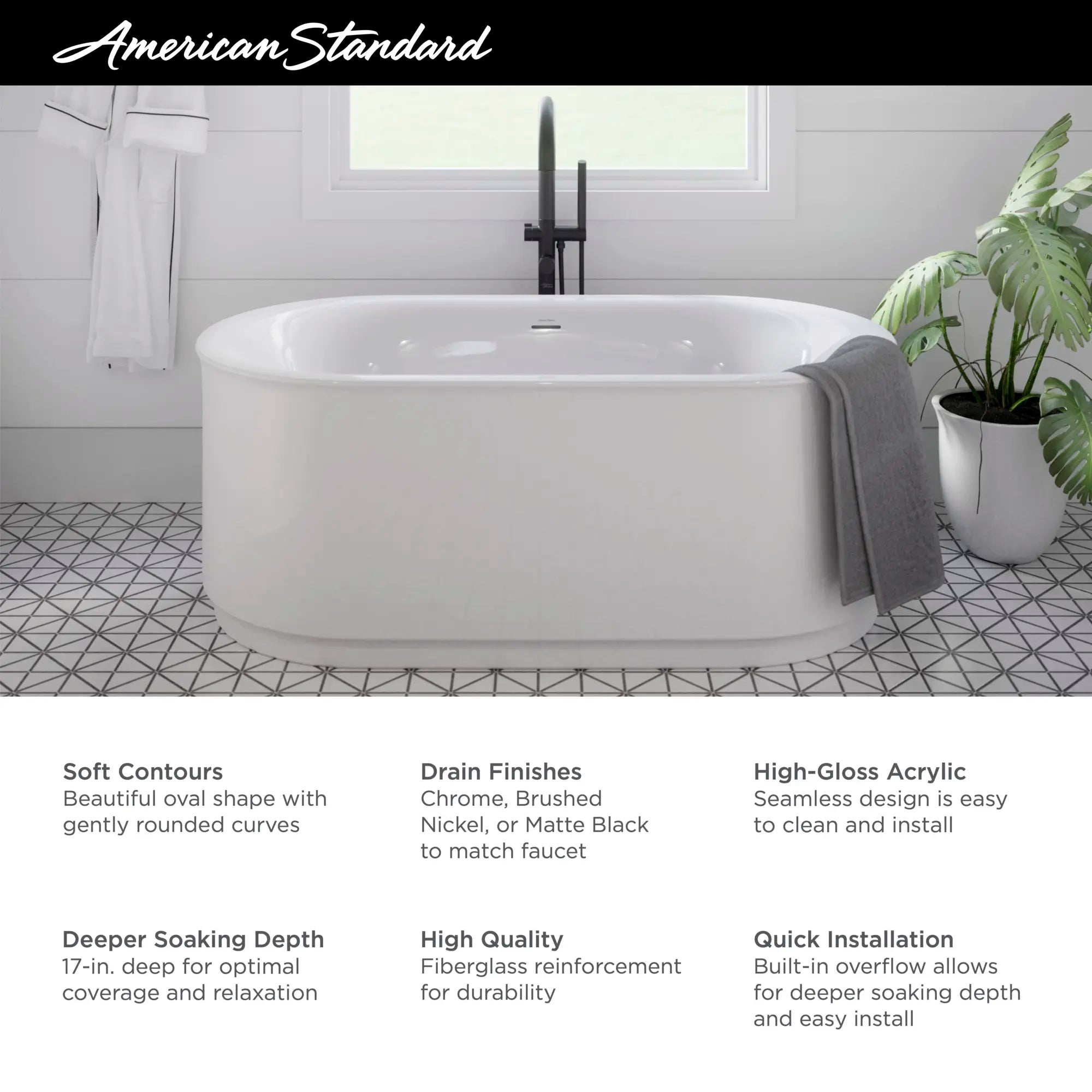 Studio® S 68 x 34-Inch Freestanding Bathtub Center Drain With Integrated Overflow // WHITE // 67985_2020_AS_Studio_S_FST_2549004_Infographics_1_CDNwebp.webp