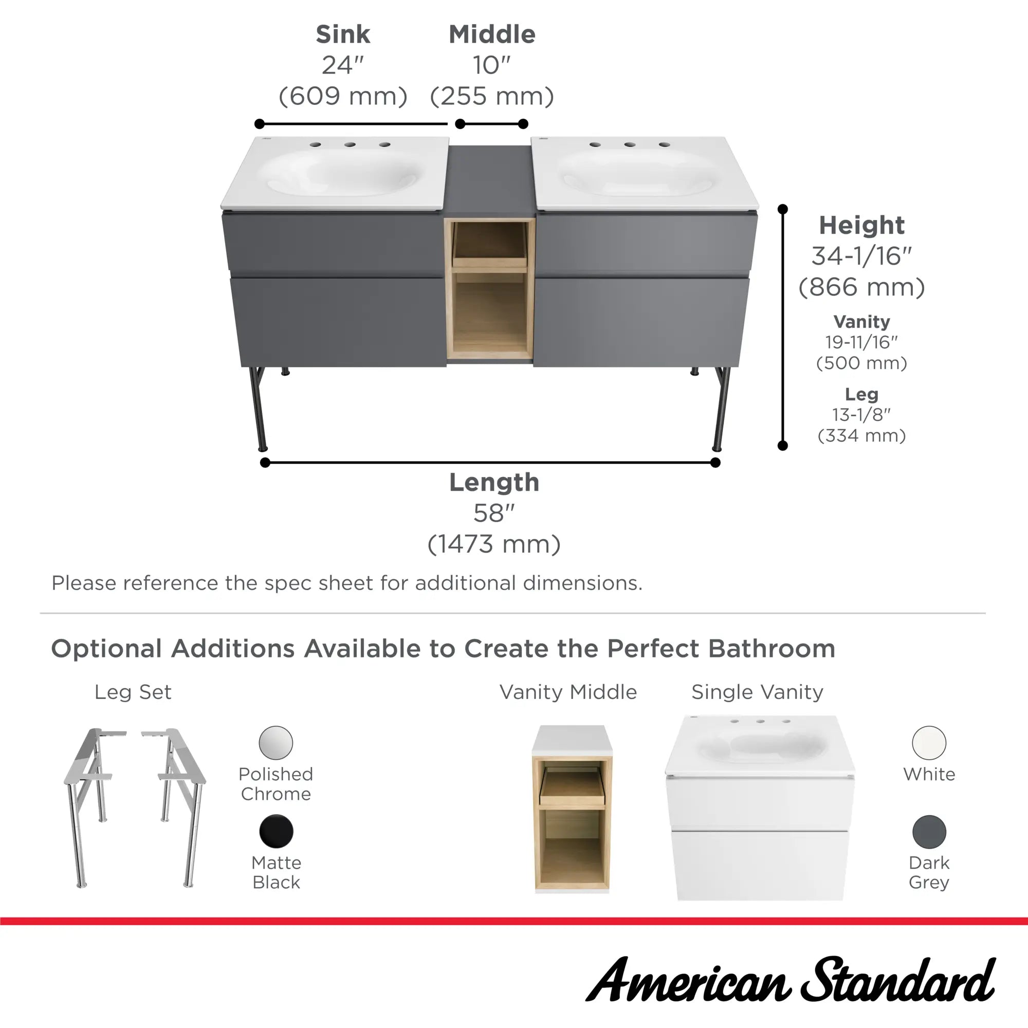 Studio® S 24-Inch Vanity // 24 IN / DARK GREY // 68022_StudioS_Infographic_1297008_8725024_0002_SEPT2025_1_CDNwebp.webp