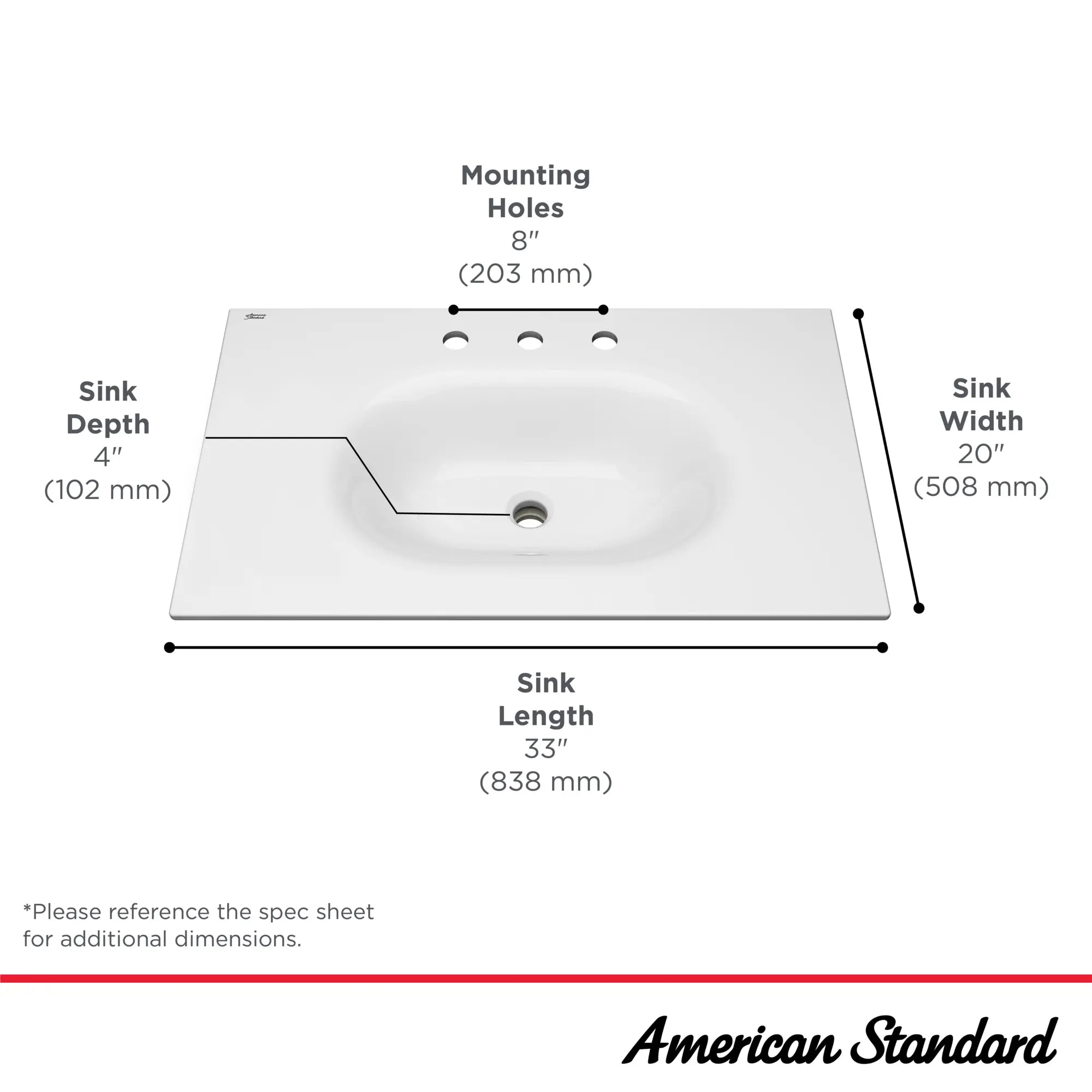 Studio® S 33-Inch Vitreous China Vanity Sink Top 8-Inch Centers // 33 IN / WIDESPREAD / WHITE // 68035_StudioS_Infographic_1298008_0001_SEPT2025_1_CDNwebp.webp