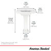 [0297400.020] Town Square® S 4-Inch Centerset Pedestal Sink Top and Leg Combination - White