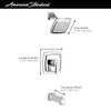 [TU353508.002] Townsend® 1.75gpm/6.6 L/min Tub and Shower Trim Kit With Water-Saving Showerhead, Double Ceramic Pressure Balance Cartridge With Lever Handle - Polished Chrome