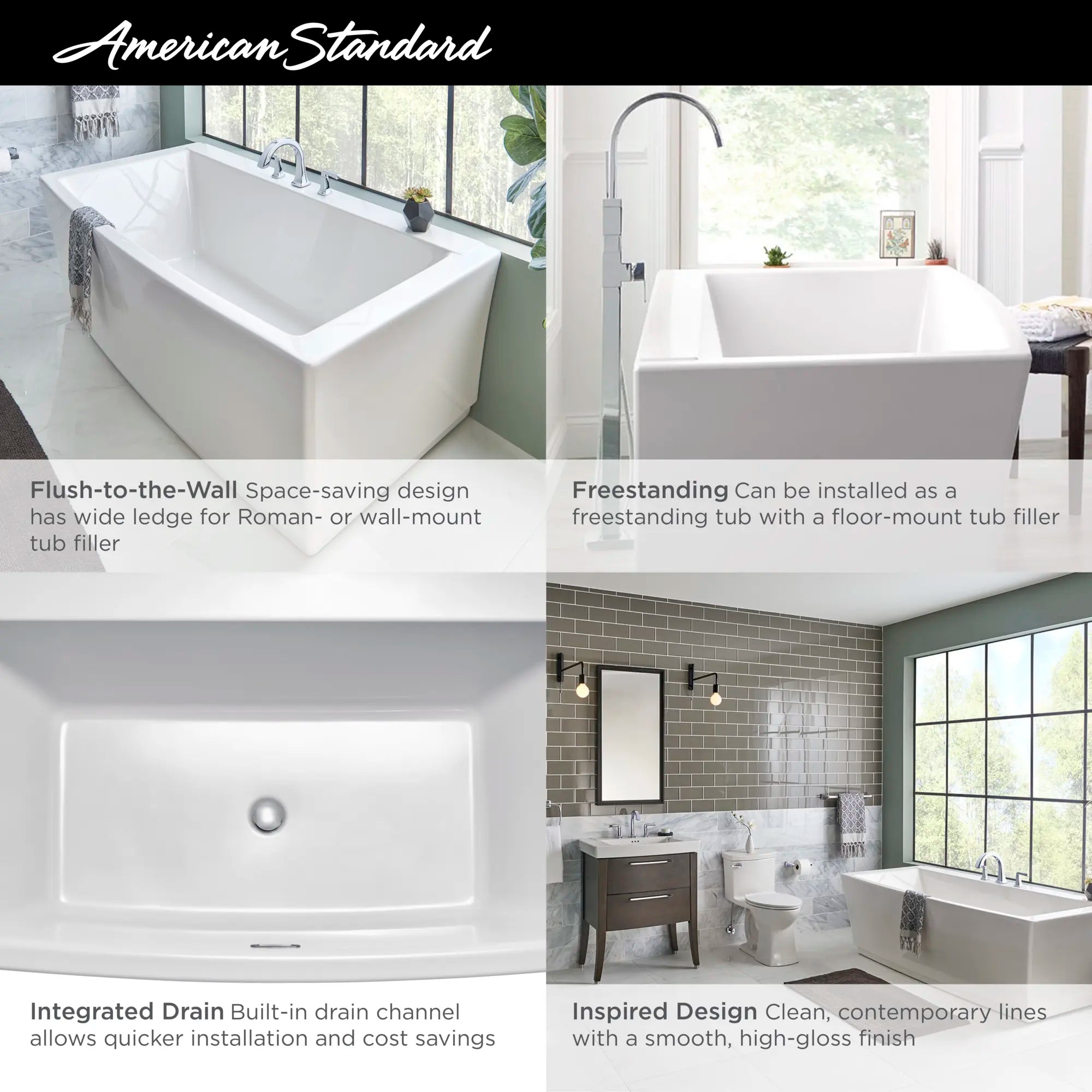 Townsend® 68 x 36-Inch Freestanding Bathtub Center Drain With Integrated Overflow // WHITE // 68195_2019_AS_Townsend_FST_Infographic_F1-2_0_CDNwebp.webp