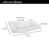 [0329004.020] Townsend® 24 x 18-Inch Above Counter Sink With 4-Inch Centerset - White