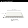 [6434AM-FCOL.218] Townsend 64 x 34-Inch Single Threshold ADA Shower Base With Linear Drain - Soft White
