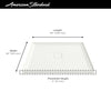 [4836SM-COL.218] Townsend 48 x 36-Inch Single Threshold Shower Bases With Center Drain - Soft White