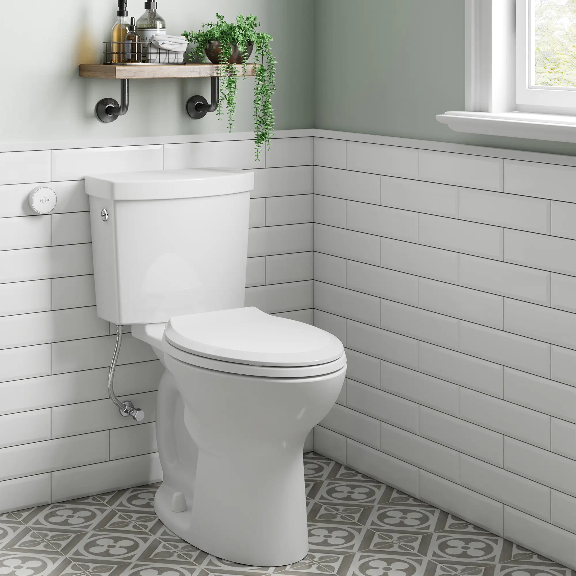 Cadet® Touchless Two-Piece Chair Height Elongated Toilet with Seat // WHITE // 74410_B-580AA709.020_CDNwebp.webp