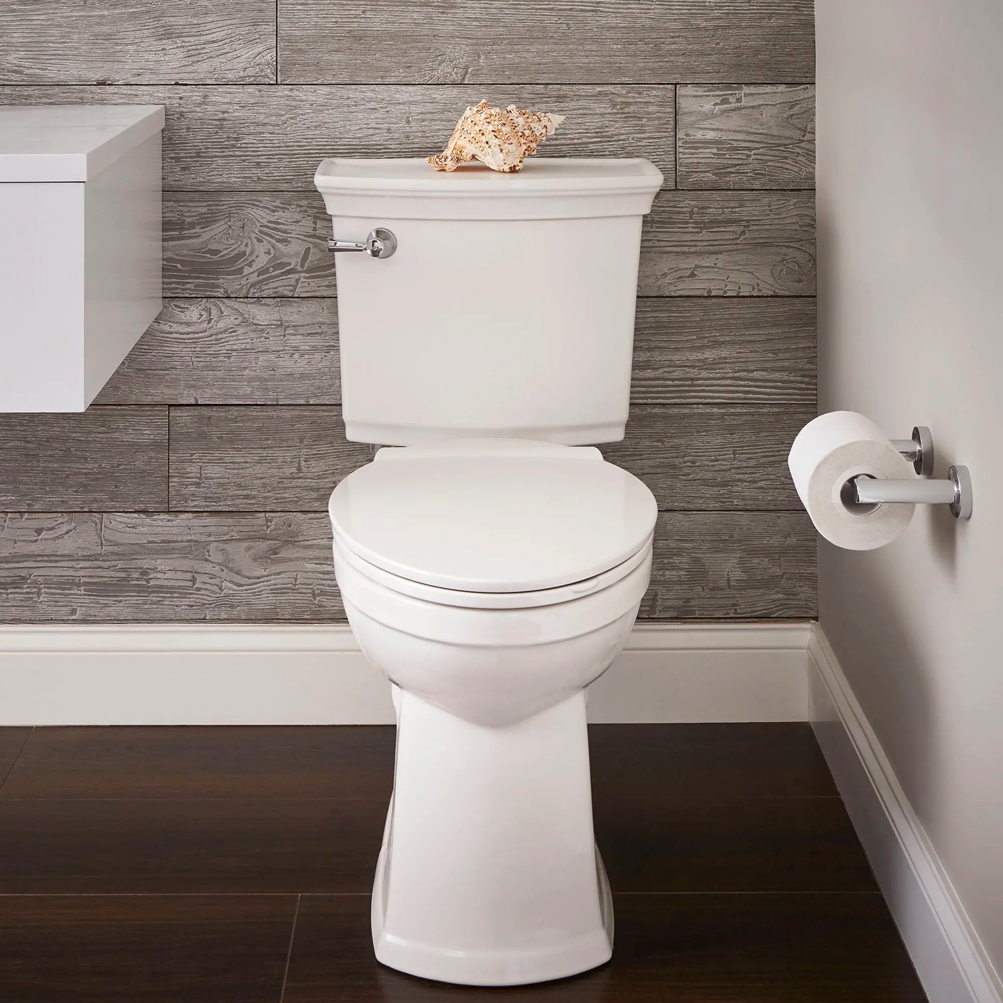 Vormax Plus 1.28 GPF/4.8 LPF Left Trip Lever 16-1/2-in. Elongated-Front Self-Cleaning Toilet with Seat // WHITE // 76418_B-708AA101020__1__CDNwebp.webp