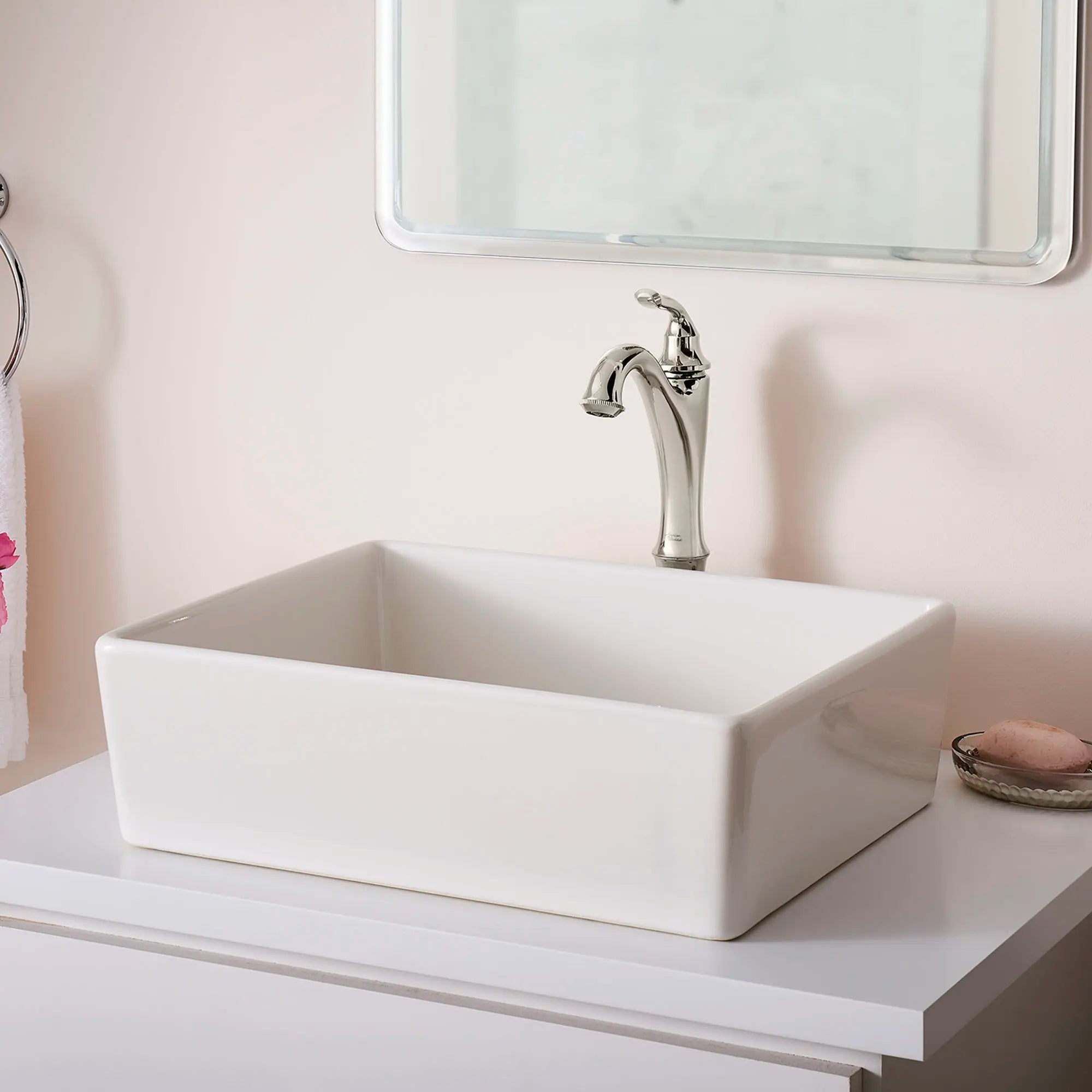 Patience® Single Hole Single-Handle Bathroom 1.2 gpm/4.5 L/min With Lever Handle // POLISHED NICKEL // 76867_B-7106152013__1__CDNwebp.webp