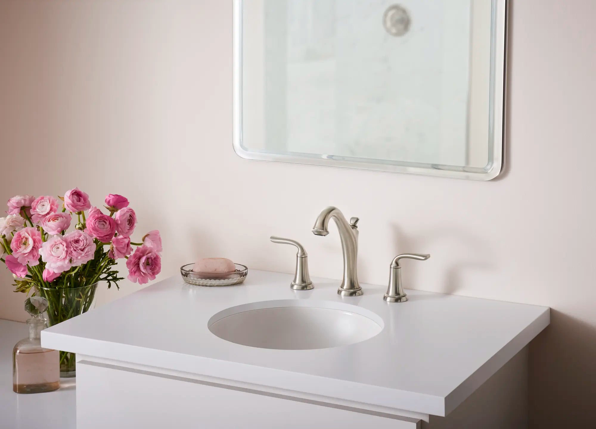 Patience® 8-Inch Widespread 2-Handle Bathroom Faucet 1.2 gpm/4.5 L/min With Lever Handles // BRUSHED NICKEL // 76956_B-7106801295_1__CDNwebp.webp