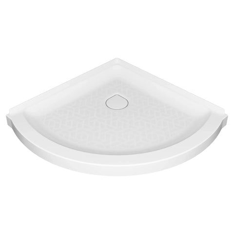 Ovation Curve 36-inch Corner Shower Base with Center Drain Outlet