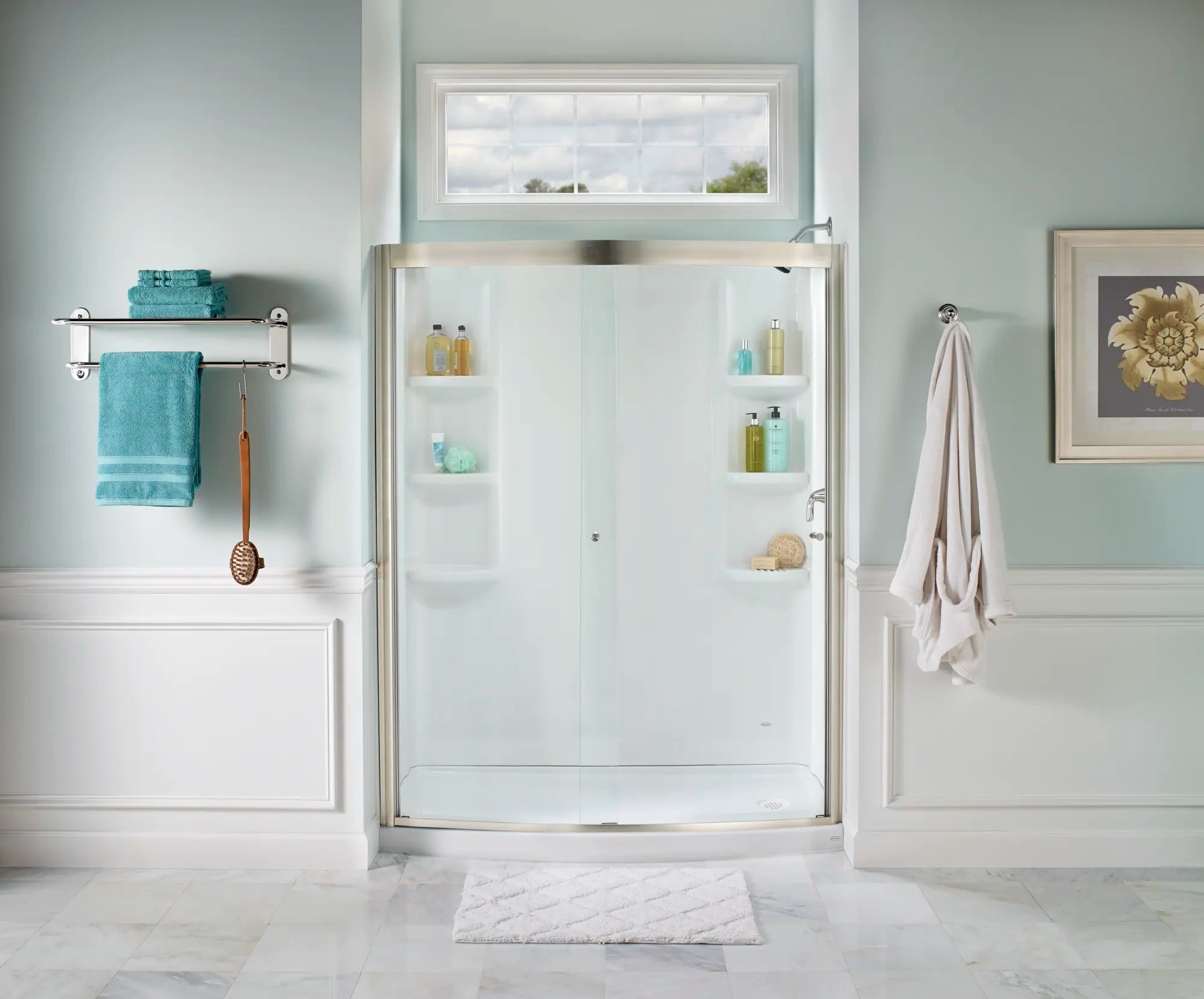 Ovation 72-Inch High Curved Framed Shower Door // BRUSHED NICKEL // 82897_B-AM00560400295_02_CDNwebp.webp