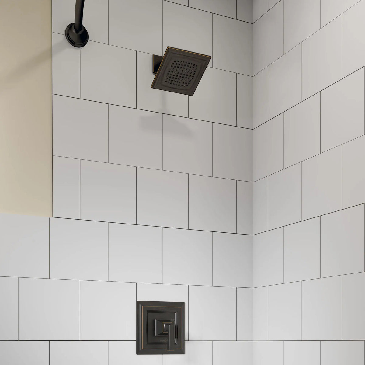 Town Square S 2.5 gpm/9.5 L/min Shower Trim Kit With Single Function Showerhead, Double Ceramic Pressure Balance Cartridge With Lever Handle // SHOWER / 2.5 GPM / LEGACY BRONZE // 87305_B-T455501278_CDNwebp.webp