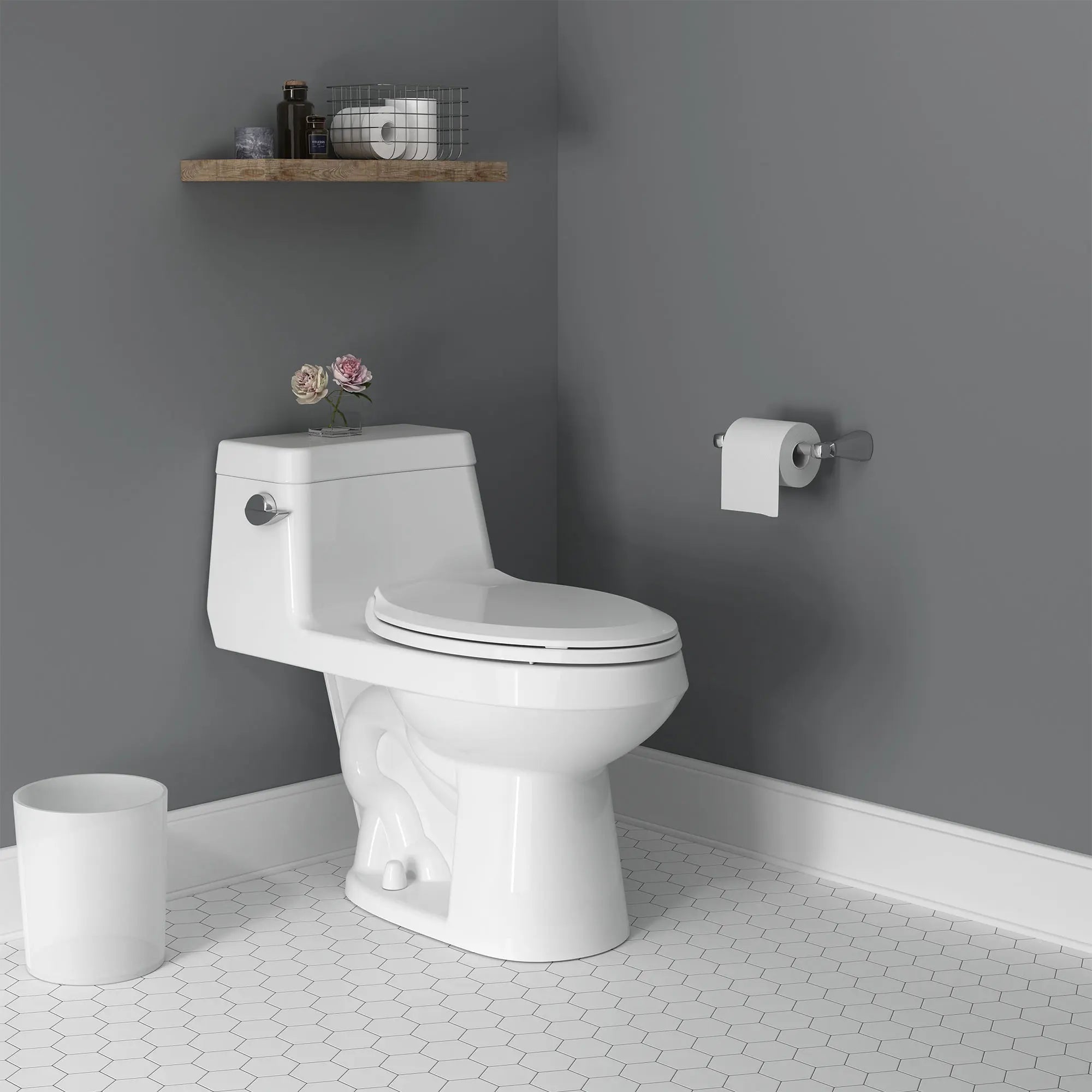 Colony® One-Piece 1.28 gpf/4.8 Lpf Chair Height Elongated Toilet With Seat // WHITE // 88188_CM_2961A104SC.020_Lifestyle_Image_URL.1_CDNwebp.webp