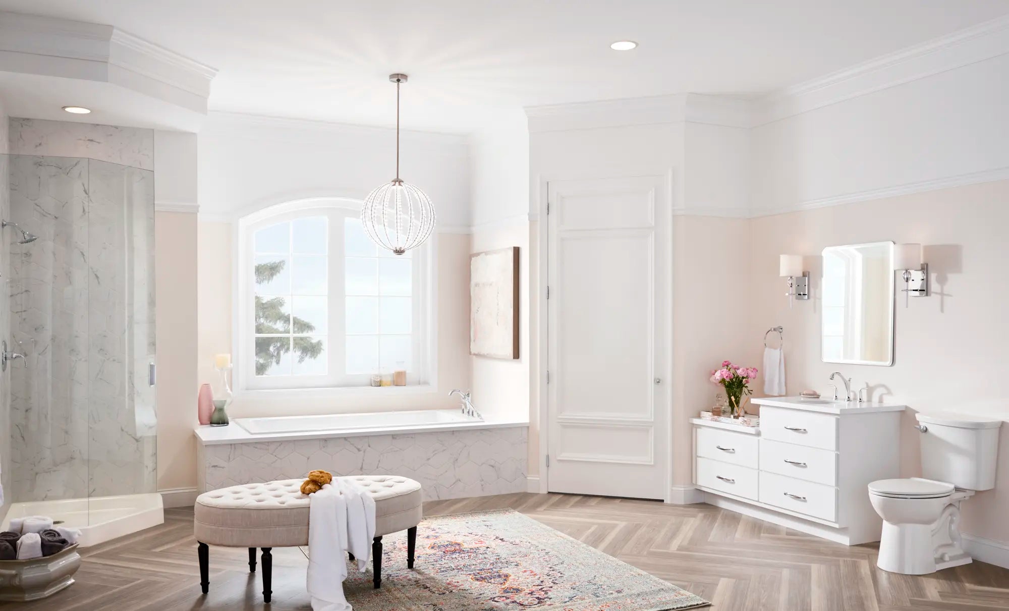 Patience® 8-Inch Widespread 2-Handle Bathroom Faucet 1.2 gpm/4.5 L/min With Lever Handles // POLISHED CHROME // 90372_C-T106507002_7106901002_7106801002__1__CDNwebp.webp