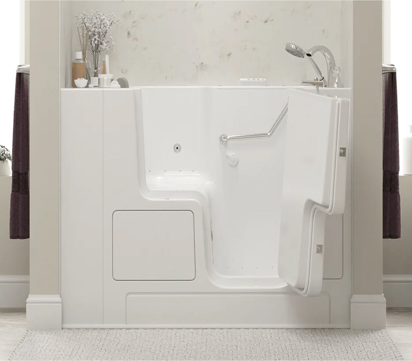 Explore accessible walk-in tubs designed for your safety and comfort.